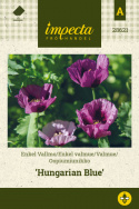 Enkelt valmue 'Hungarian Blue'