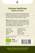 Storbladet Basilikum 'Italiano Classico'