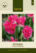 Havetulipan 'Crown of Dynasty' 5 stk. Passer perfekt ind i blomsterbedet men er også god i krukker på altan og terrasse.