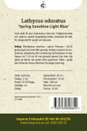 Ærteblomst 'Spring Sunshine Light Blue', Køligt isblå til lyse lavendelrosa blomster.