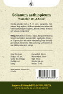 Rød Aubergine ''Pumpkin On-A-Stick'', Usædvanlig aubergine, orangerøde minigræsk