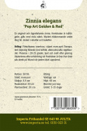 Frøkenhat ''Pop Art Golden & Red''