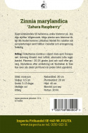 Frøkenhat ''''Zahara Raspberry'''', Dyb kirsebærrød til hindbærrosa, enkelte blo