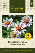 Frøkenhat ''''Zahara Starlight Rose'''', Smukke cremehvide blomster, lyserød stj