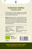 Salatcikorie ''Grumola Verde'' Impecta Frøposens bagside