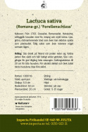 Bindsallat ''Forellenschluss'', Lysegrønne, rødmarmorerede blade.