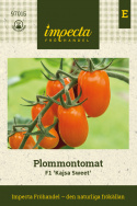 Blommetomat F1 'Kajsa Sweet', Lange, rigtbærende klaser med smukt skinnende, orangegule tomater.