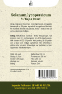 Blommetomat F1 'Kajsa Sweet', Lange, rigtbærende klaser med smukt skinnende, orangegule tomater.