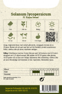 Blommetomat F1 'Kajsa Sweet', Lange, rigtbærende klaser med smukt skinnende, orangegule tomater.