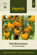 Cherrytomat 'Cereza Amarilla', Usædvanlig cherrytomat med kartoffel-lignende blade. Vidunderlig snacktomat,