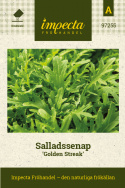 Bladsennep 'Golden Streak', sareptasennep, hvis fligede, egeblads-lignende blade har en behagelig, mild pebersmag. 